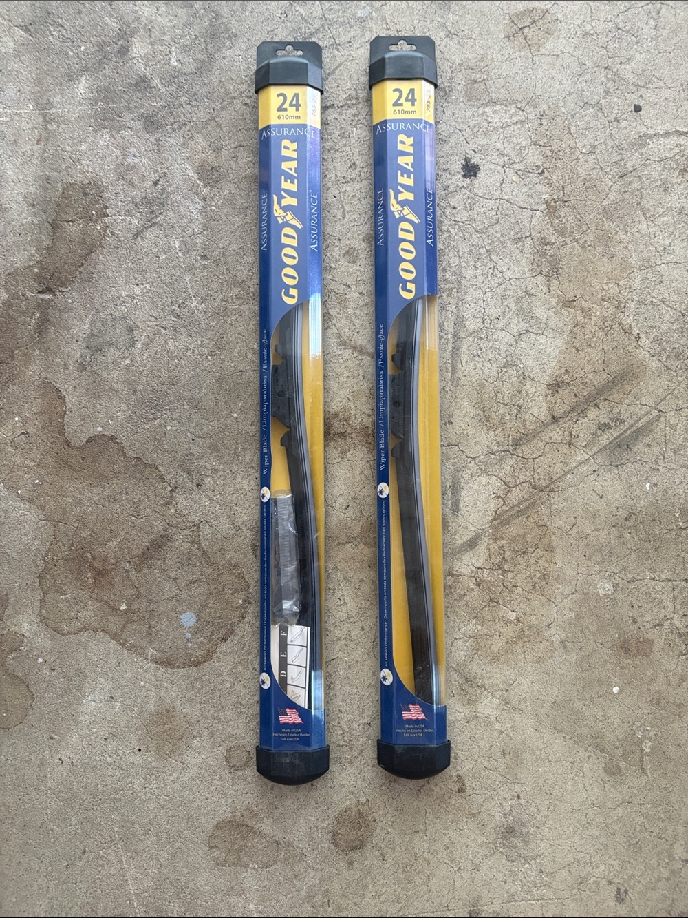 Goodyear 24" Wiper Blades (Pair) - Black/Yellow Packaging